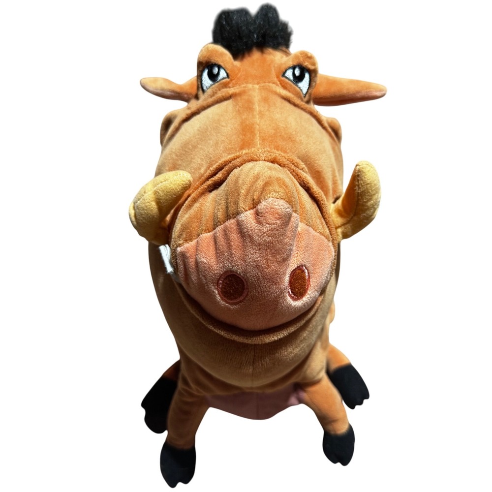 Disney Lion King Pumbaa Plush Stuffed Animal ~‎ 12.5"